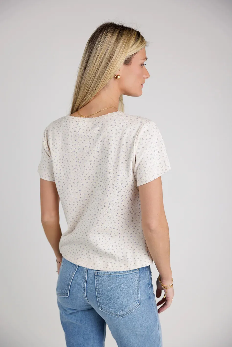 Ditsy Floral Knit Top