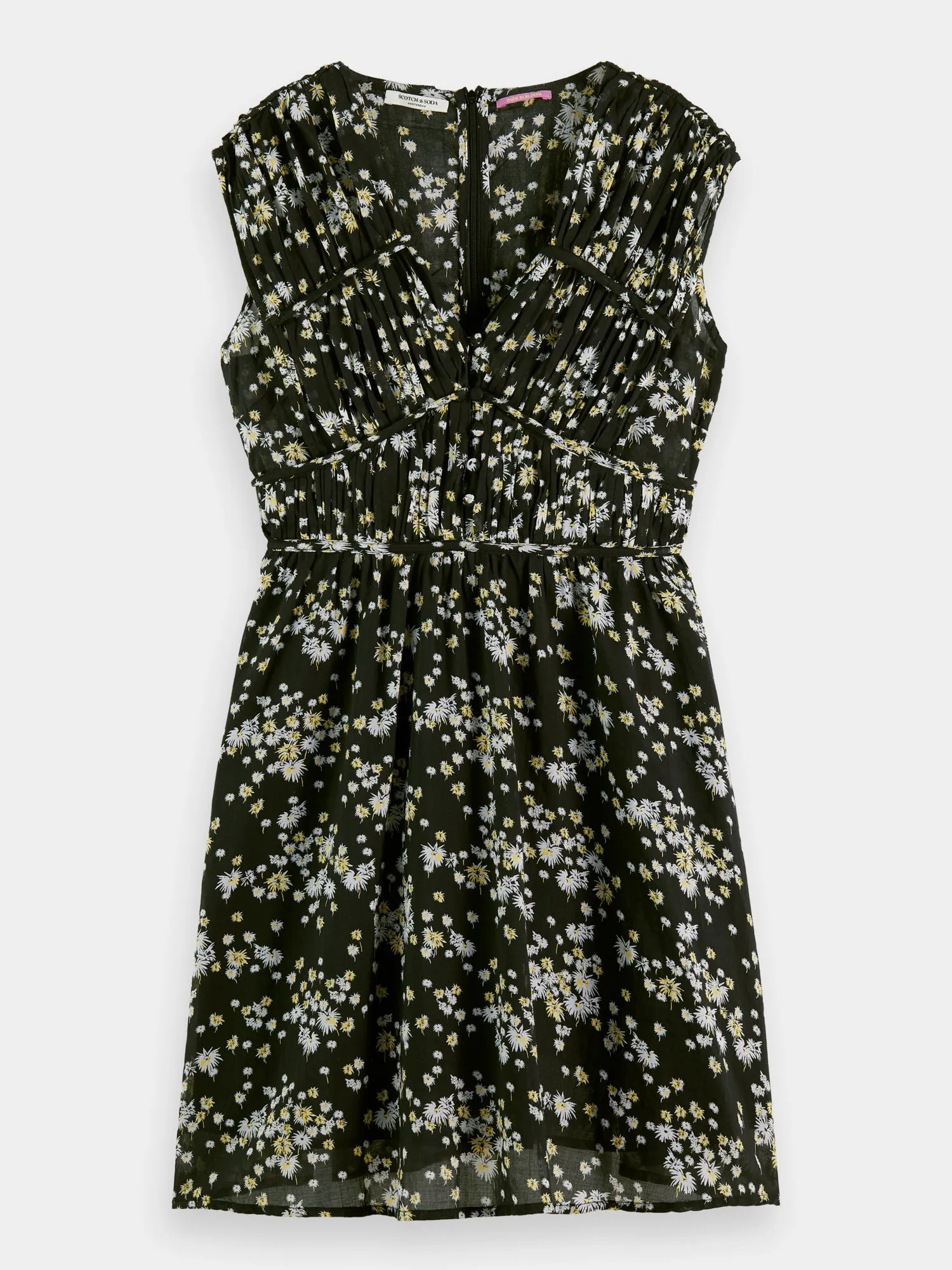 Draped mini dress