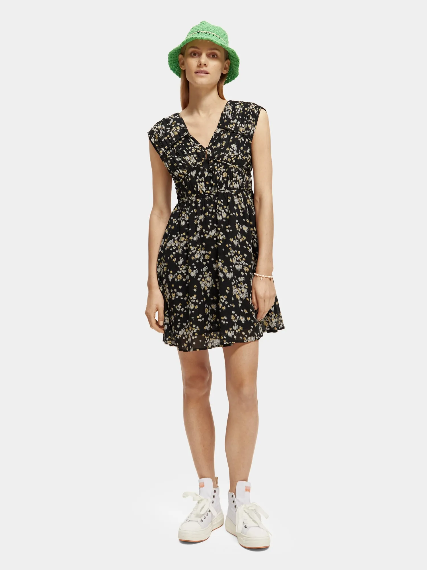 Draped mini dress