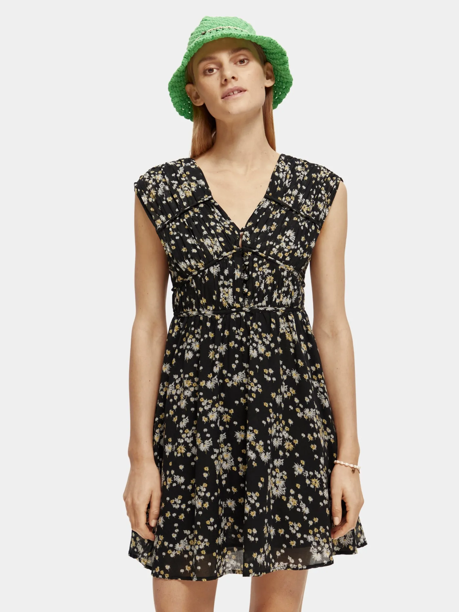 Draped mini dress