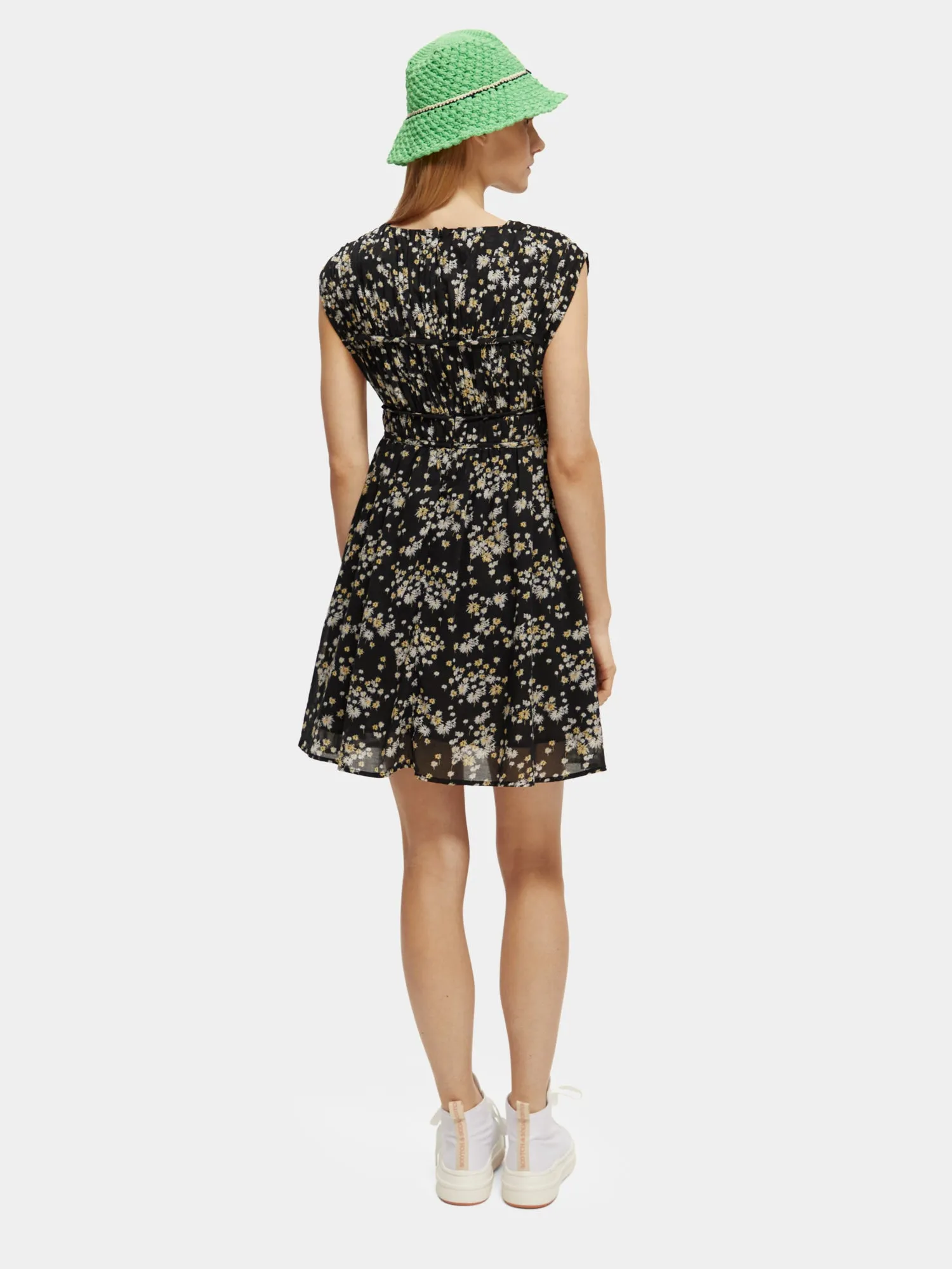 Draped mini dress