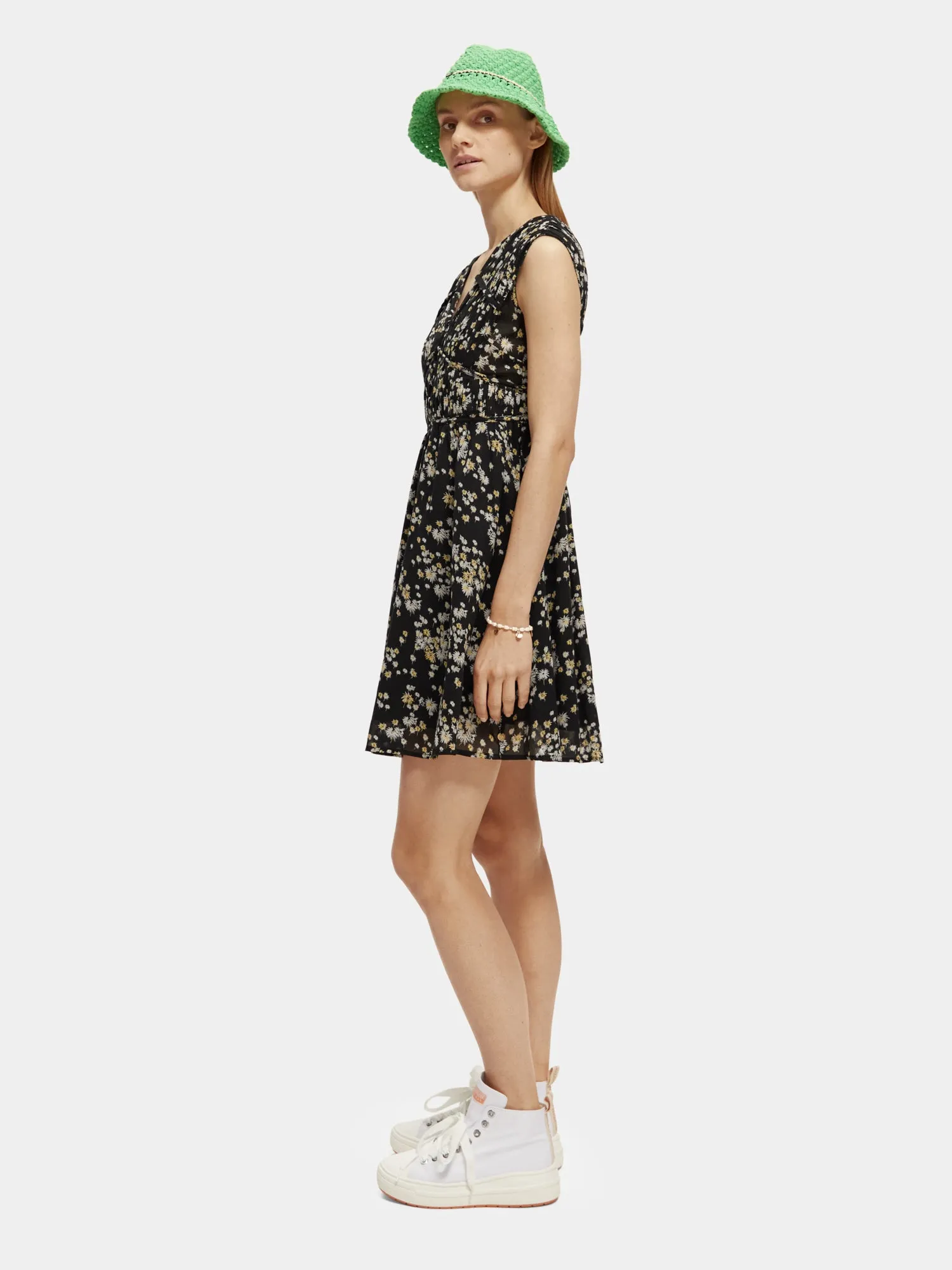 Draped mini dress