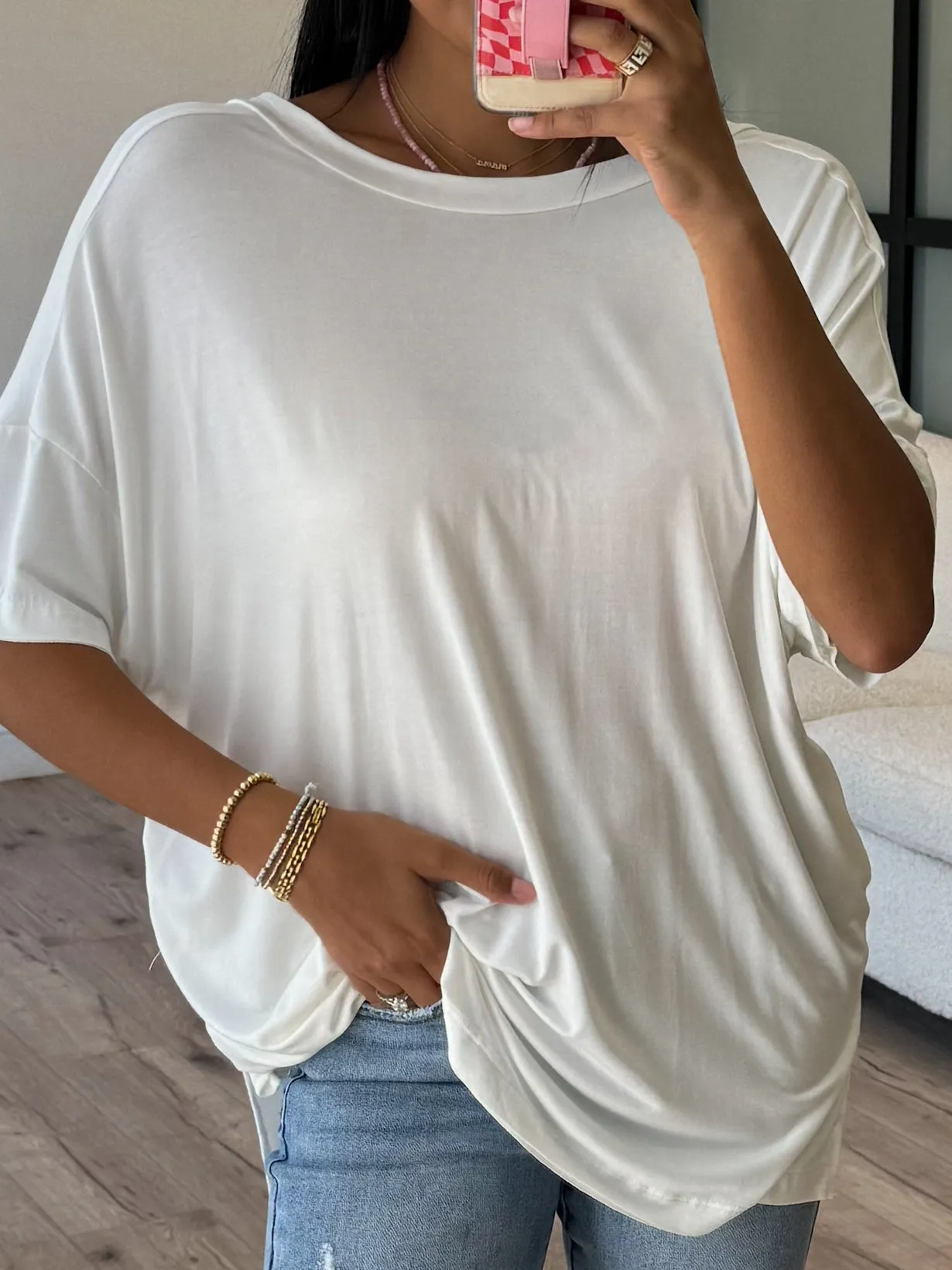 Effortless Oversized Tunic | White