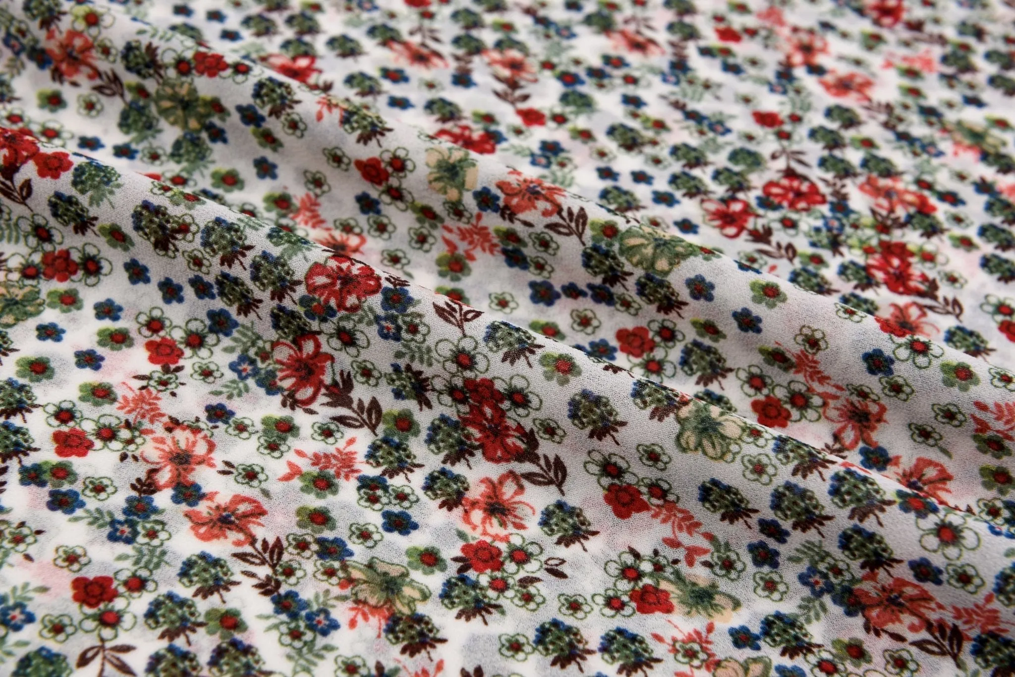 Floral Finesse Chiffon Georgette Digital Print Fabric - #259