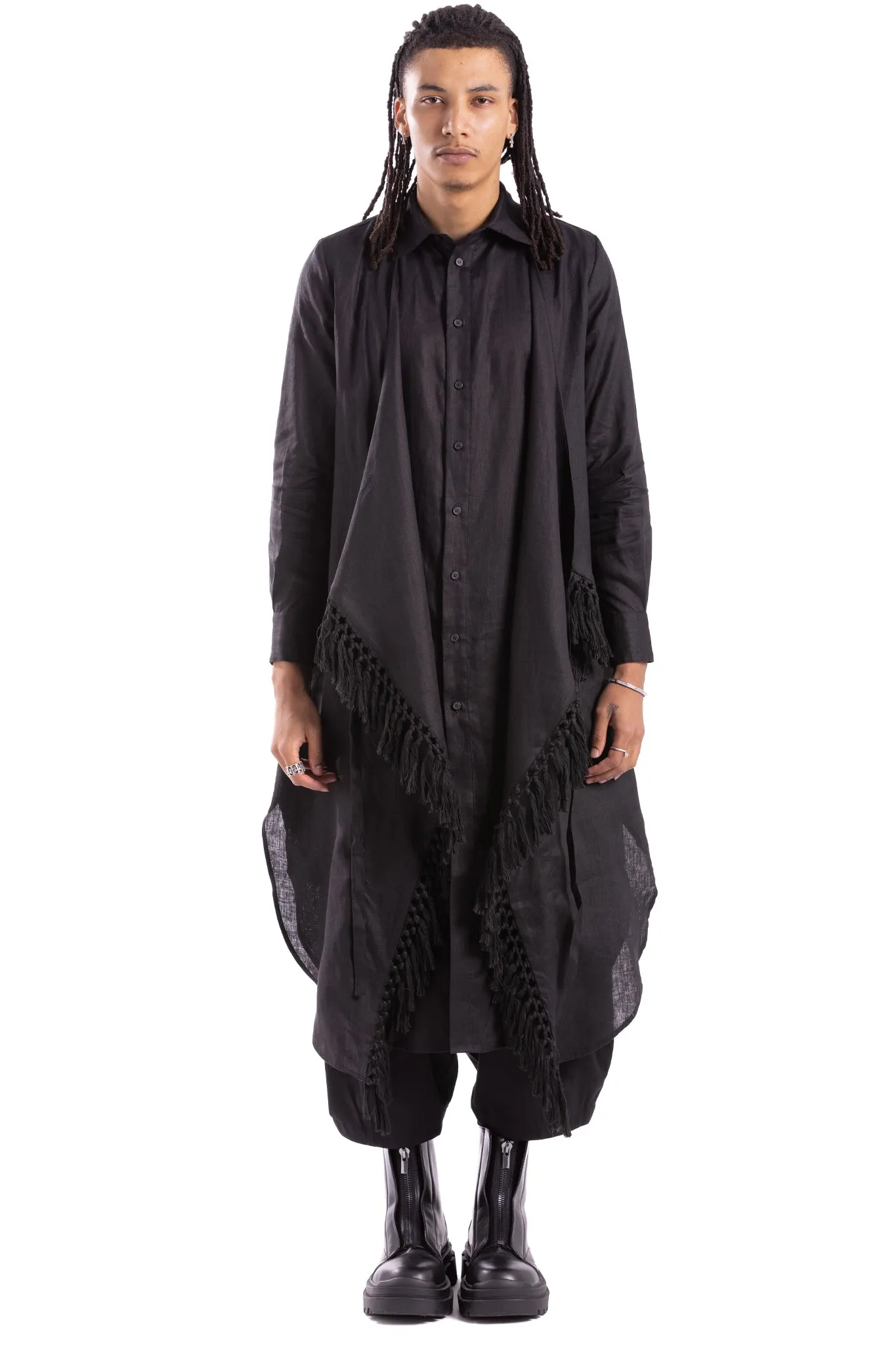 FRINGE TIE SHIRT WL