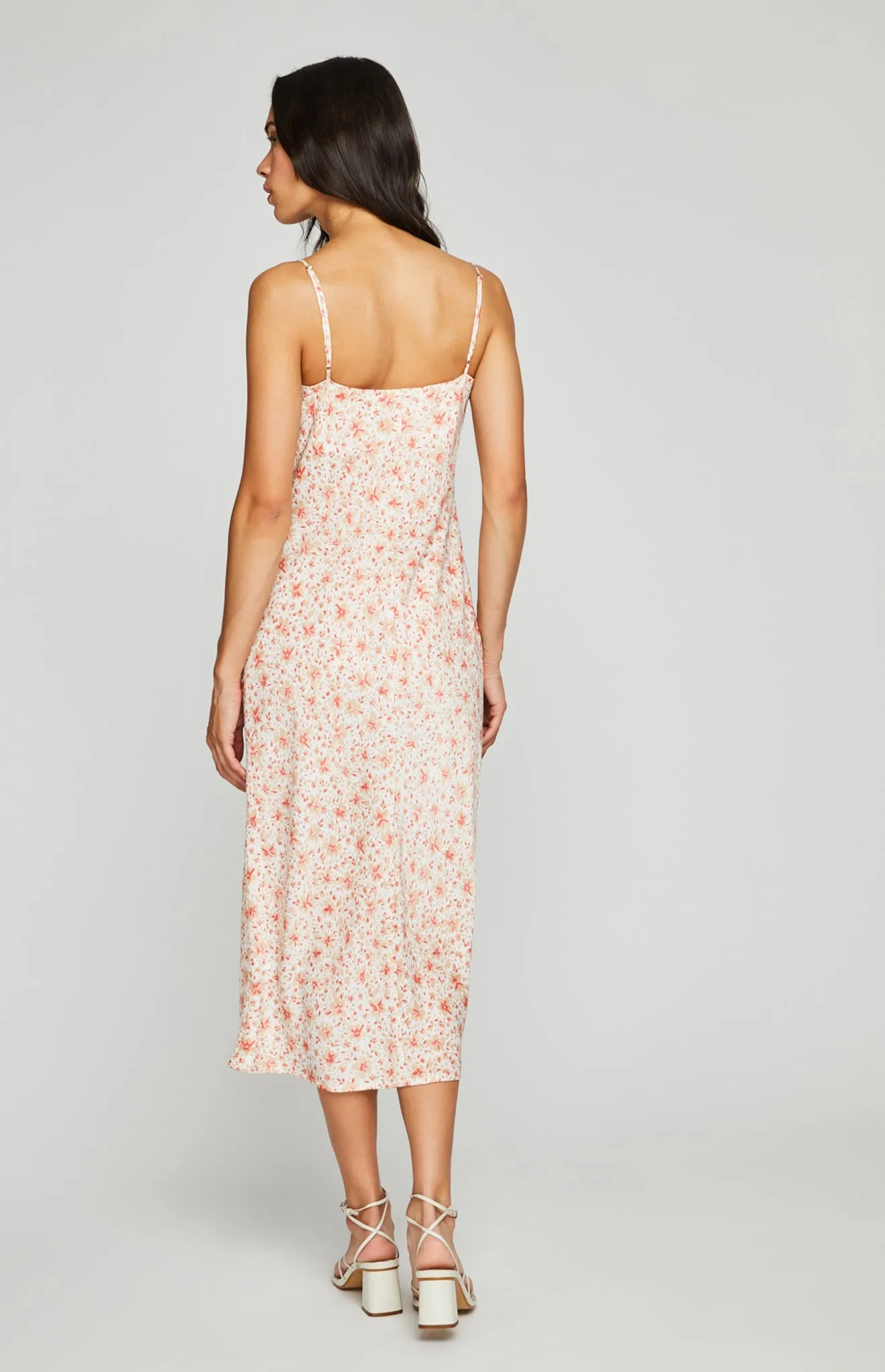 GENTLE FAWN SERENITY DRESS - WHITE DITSY
