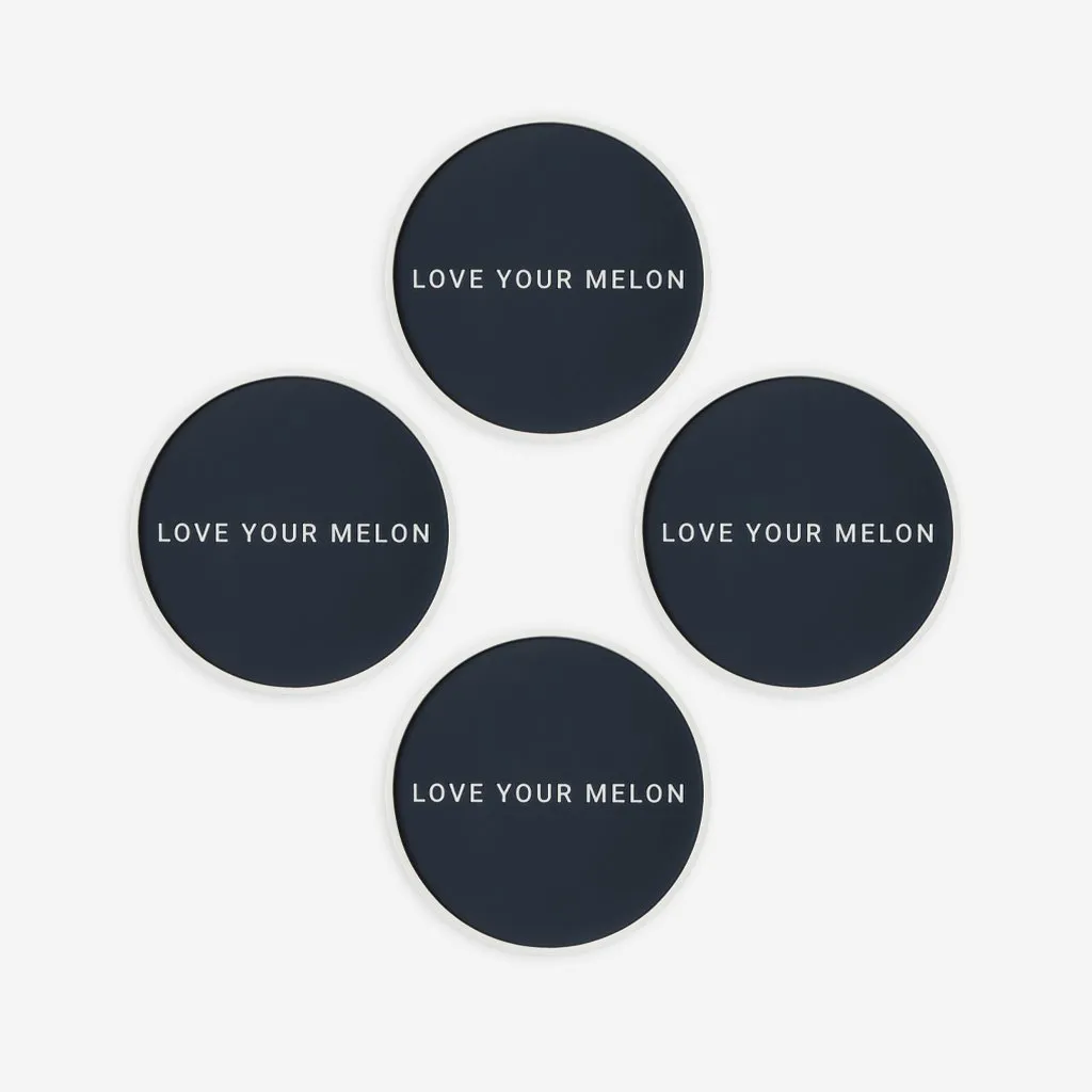 Navy Silicone Coasters (4-pack)